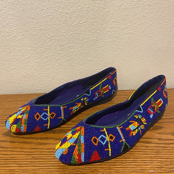 Caparros Shoes - Vintage Beaded Flats by Caparros
